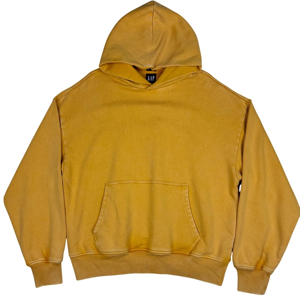 GAP Adult Heavyweight Oversized Hoodie Mens M Rugby Gold XL Tall Tag Sample